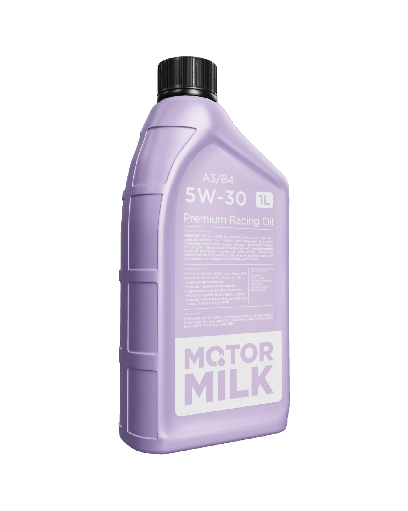 Botella Motor Milk 5W-30 Premium Racing Oil